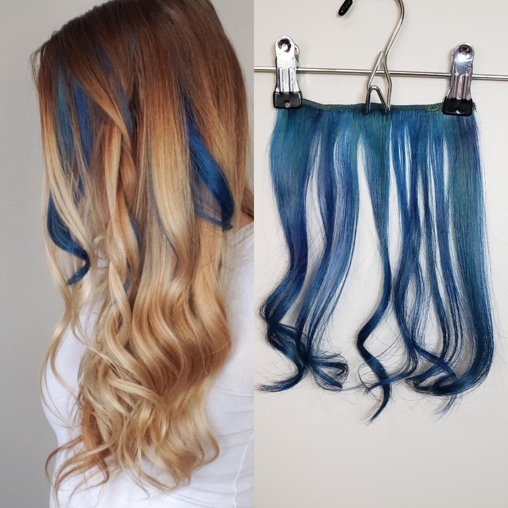 Euronext Dark Blue Clip-In Human Hair Extension